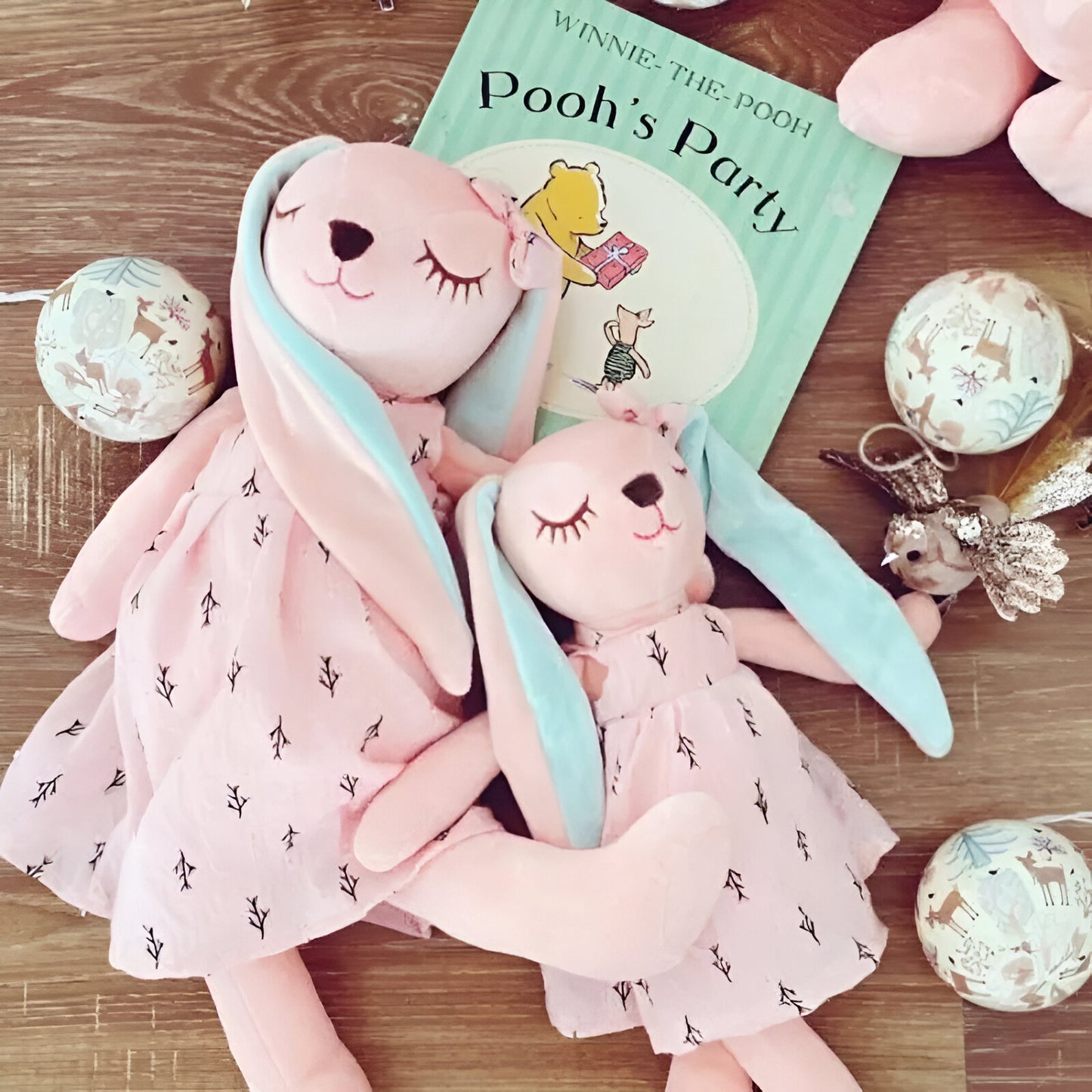Peluche Lía & Naiá, conejitas del alma