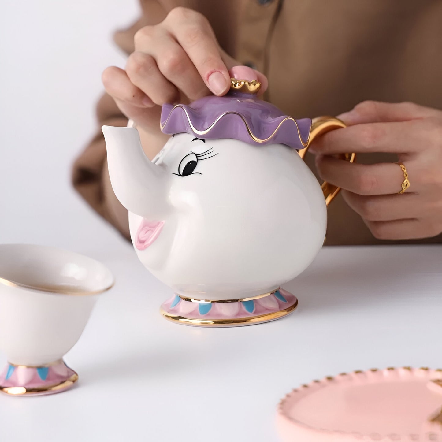 Tetera Disney Ms Pot and Chip, La Bella y la bestia