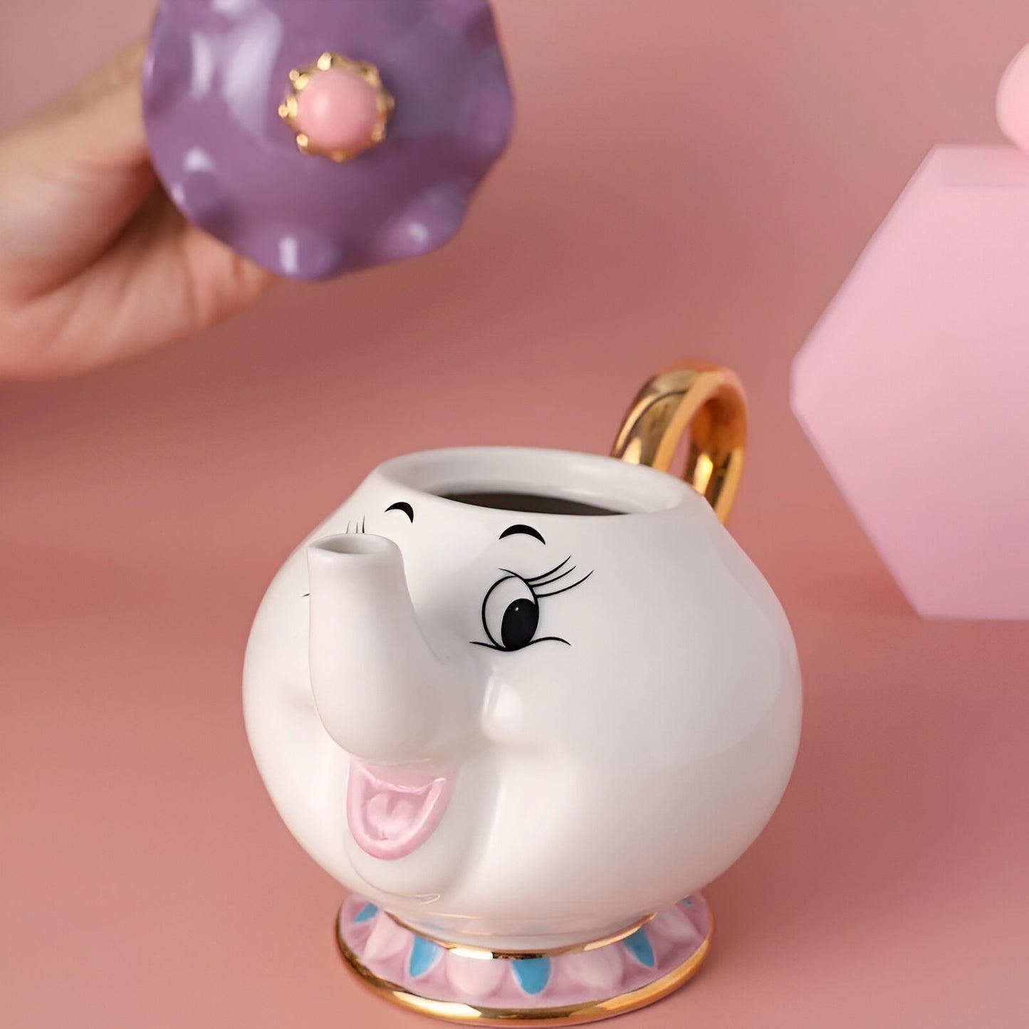 Tetera Disney Ms Pot and Chip, La Bella y la bestia