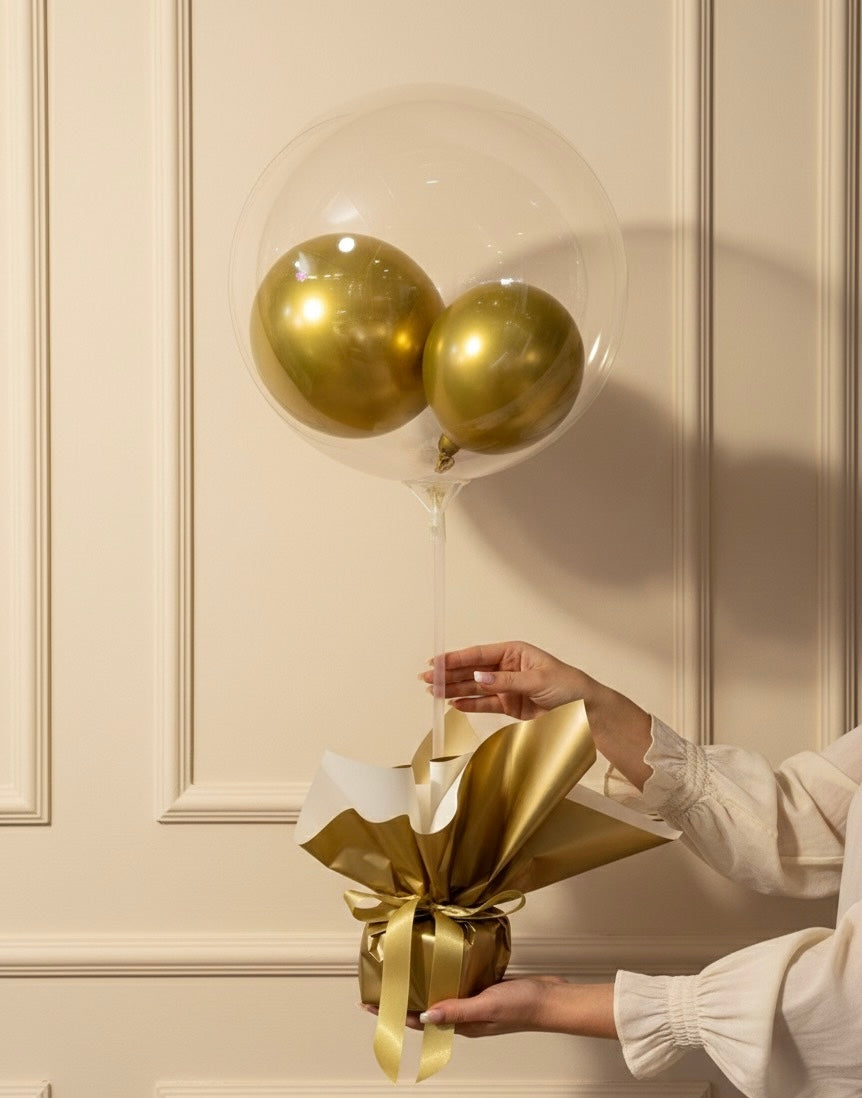Globo burbuja con base para mesa