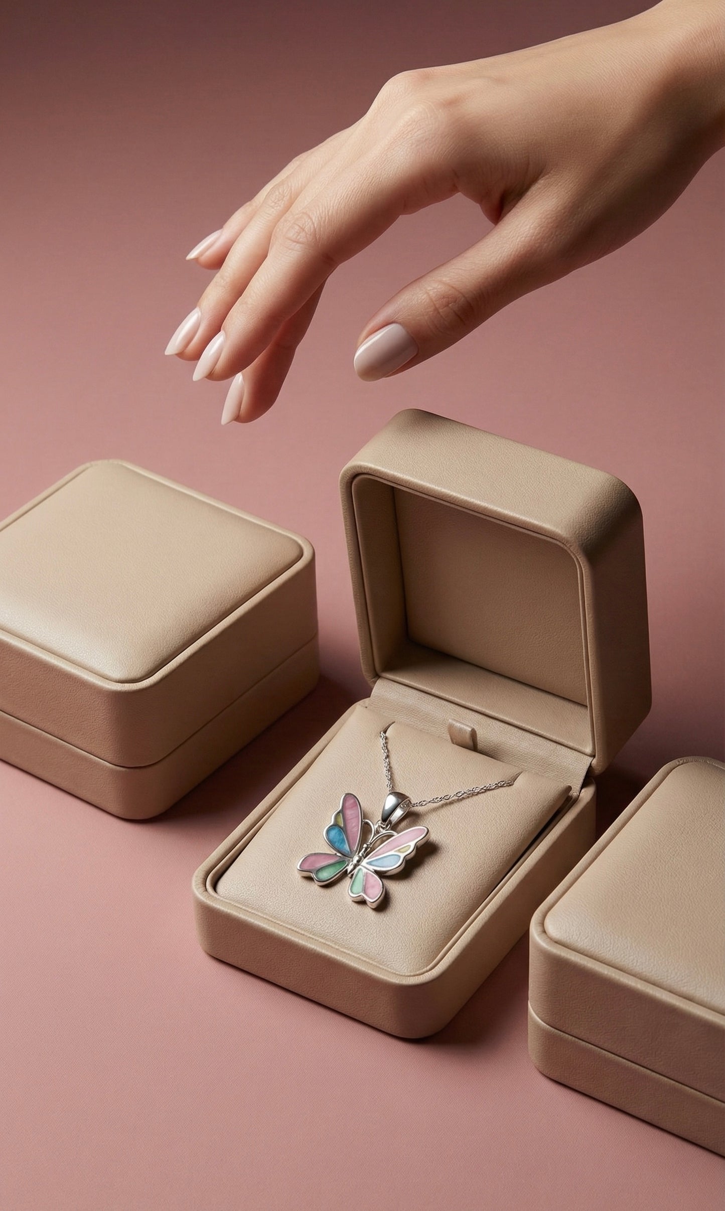 Collar Papillon Nacré