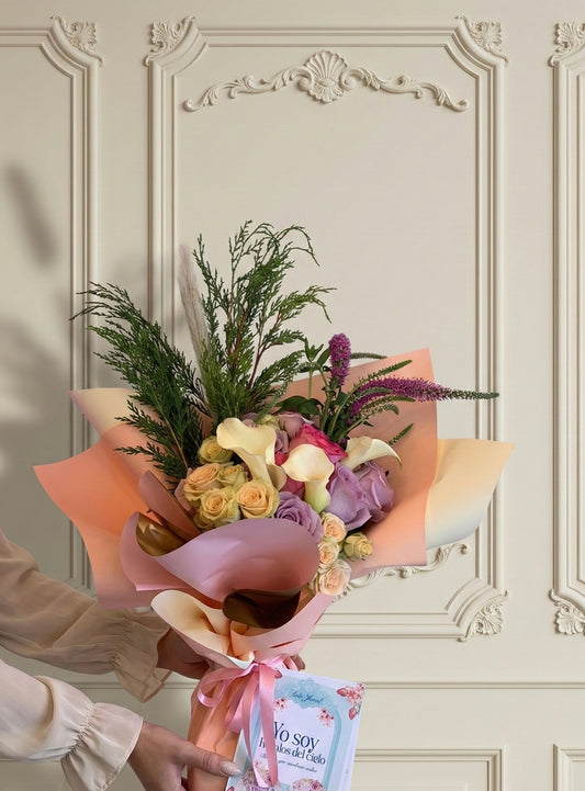 Boquet de flores Rosé d’Éternité