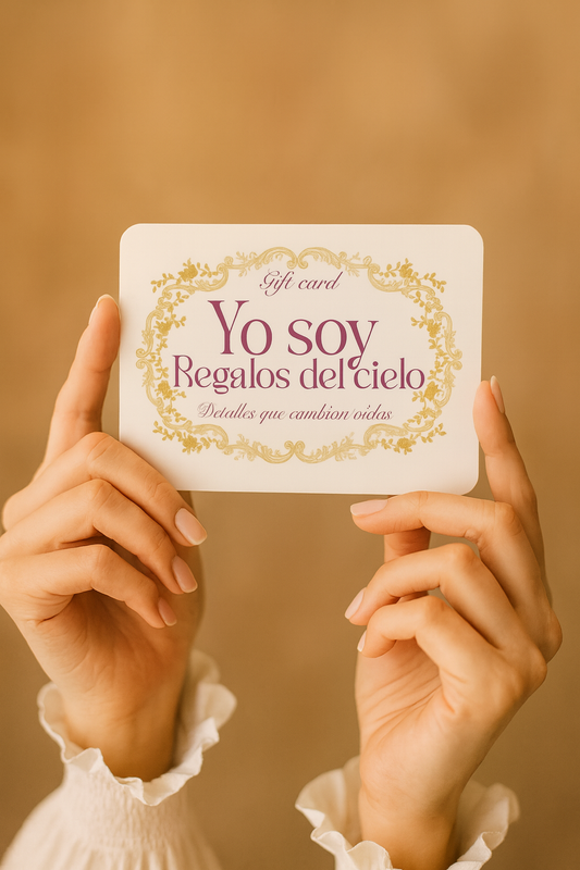 Tarjeta regalo Yo soy Regalos del Cielo