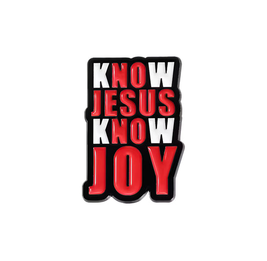 Pin know Jesus know joy