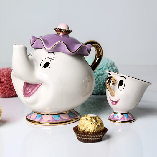 Tetera Disney Ms Pot and Chip, La Bella y la bestia