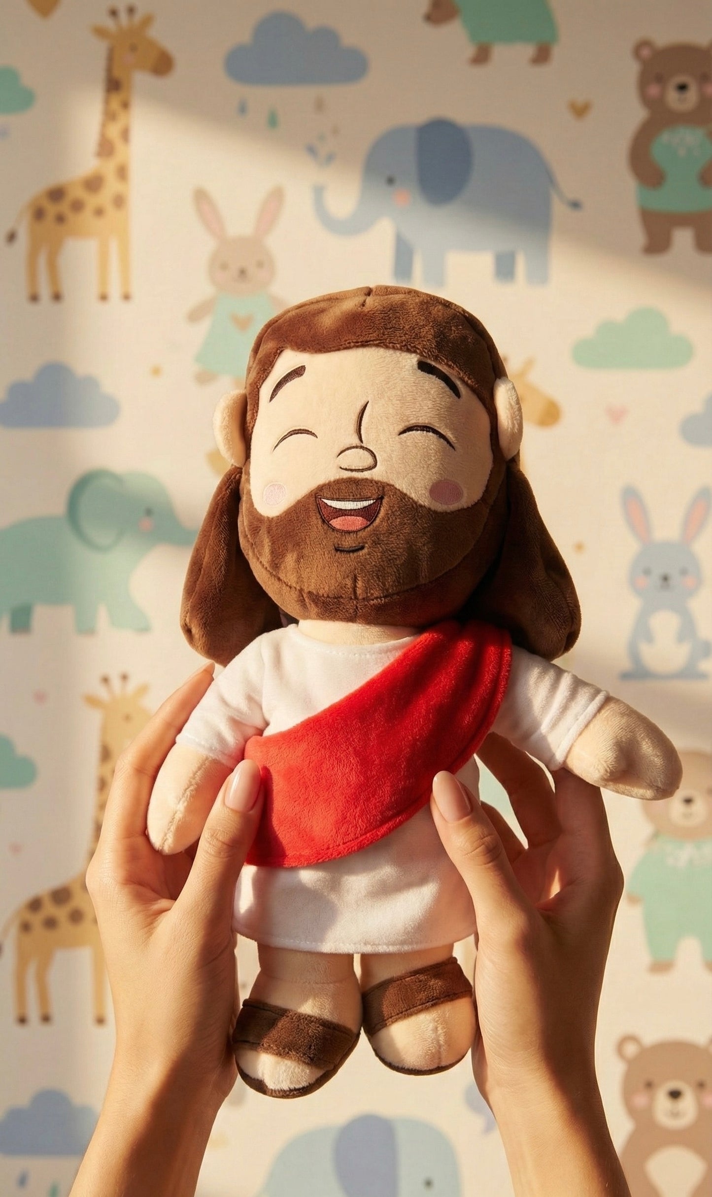 Peluche de Jesús con respiración