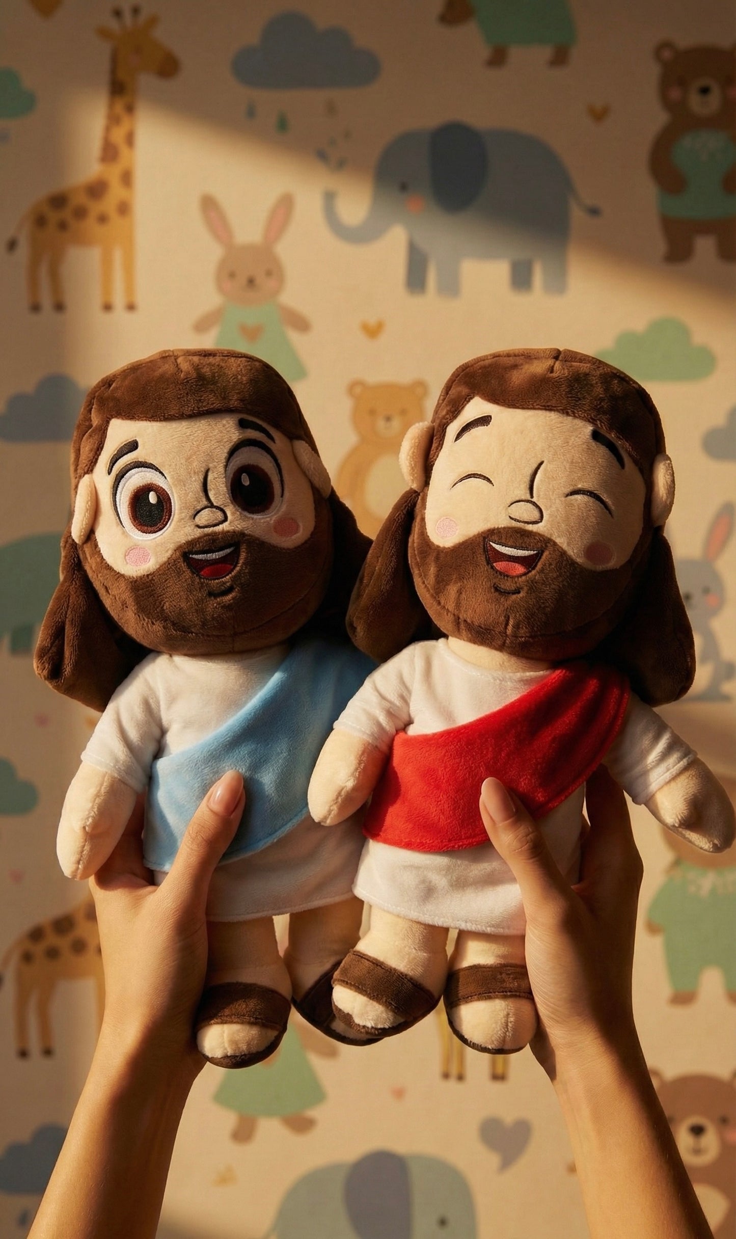 Peluche de Jesús con respiración