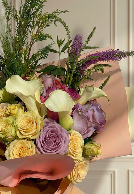 Boquet de flores Rosé d’Éternité
