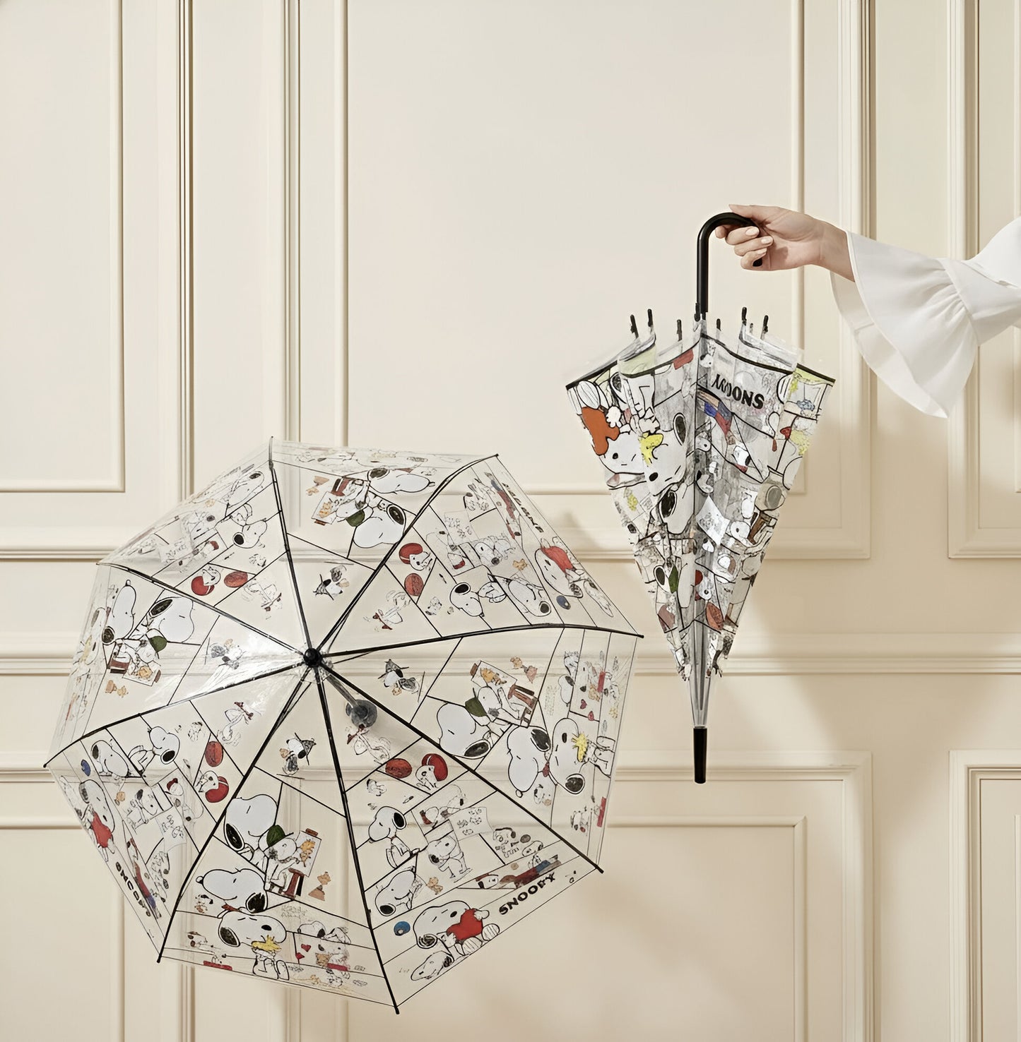 Paraguas Snoopy bastón